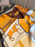 Load image into Gallery viewer, Horse Print Square Scarf
