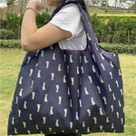 Load image into Gallery viewer, Market Bag in Surprised Bunny Print
