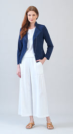 Load image into Gallery viewer, Liquid Suede Navy Jacket
