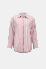 Load image into Gallery viewer, Tencel Stripe Print Boxy Blouse
