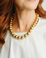 Load image into Gallery viewer, 24KT Gold Plated 16MM Ball Necklace
