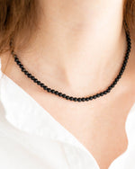 Load image into Gallery viewer, Black Onyx Small Bead Necklace
