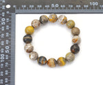 Load image into Gallery viewer, Genuine Bumblebee Jasper Round Smooth Elastic Bracelet 12mm
