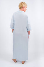 Load image into Gallery viewer, Fernanda Open Collar Linen Dress (DQ107)
