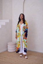 Load image into Gallery viewer, Citrus Print Kimono Long
