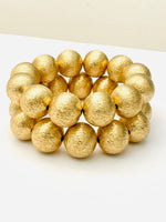 Load image into Gallery viewer, BIG Ball Bracelet in Brushed Gold
