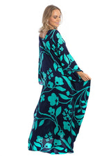 Load image into Gallery viewer, Bold Floral Kaftan Maxi
