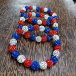 Load image into Gallery viewer, Patriotic Bling Stretchy Bracelet
