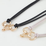 Load image into Gallery viewer, Polished Horseshoe Wrap Rope Necklace
