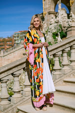 Load image into Gallery viewer, Citrus Print Kimono Long
