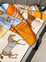 Load image into Gallery viewer, Horse Print Square Scarf
