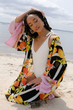 Load image into Gallery viewer, Citrus Print Kimono Long
