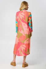 Load image into Gallery viewer, Resort Luxe V-Neck Tropical Maxi Dress
