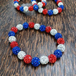 Load image into Gallery viewer, Patriotic Bling Stretchy Bracelet

