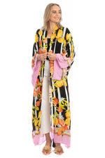Load image into Gallery viewer, Citrus Print Kimono Long
