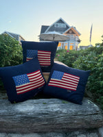 Load image into Gallery viewer, Flag Throw Pillowcase - Nantucket - Newport -USA- RHODY
