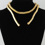 Load image into Gallery viewer, Abstract Box Chain Wrap Choker Necklace
