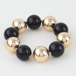 Load image into Gallery viewer, Two Toned Polished Beaded Bracelet
