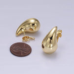 Load image into Gallery viewer, 14K Gold Filled 25mm Chunky Modern Teardrop Stud Earrings in Gold
