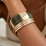 Load image into Gallery viewer, Multi Polished Tortoise Stone Bracelet
