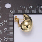 Load image into Gallery viewer, 14K Gold Filled 25mm Chunky Modern Teardrop Stud Earrings in Gold
