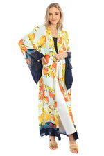 Load image into Gallery viewer, Citrus Print Kimono Long

