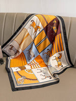 Load image into Gallery viewer, Horse Print Square Scarf
