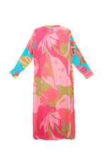 Load image into Gallery viewer, Resort Luxe V-Neck Tropical Maxi Dress
