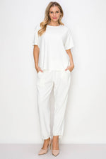 Load image into Gallery viewer, Kate Knit Crepe Top  Black L
