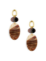 Load image into Gallery viewer, Resin Shimmer Disc Drop Earring
