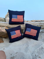 Load image into Gallery viewer, Flag Throw Pillowcase - Nantucket - Newport -USA- RHODY
