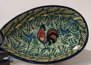 Ceramika Artystyczna 5" Spoon Rest Rooster