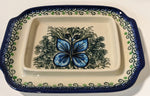 Load image into Gallery viewer, Butter Dish Big Blue Butterfly
