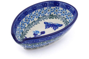 Ceramika Artystyczna Spoon Rest Turq Butterfly
