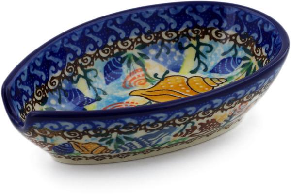 Signature Ceramika Artystyczna Spoon Rest Seashells