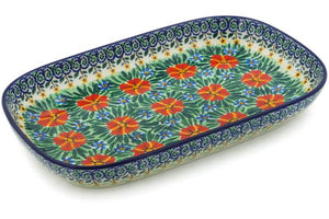 Signature Ceramika Artystyczna Rectangular Platter Beaut Surpris