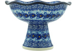 Load image into Gallery viewer, Pedastal Bowl 8&quot; Maria Starzyk Midnight Bright Blues
