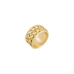 Load image into Gallery viewer, Braided Band Gold Woven Ring
