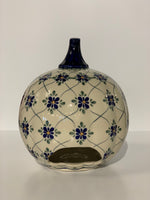 Load image into Gallery viewer, Large Polish Pottery Pumpkin Floral Lattice
