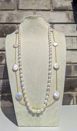 Load image into Gallery viewer, Coin Pearl Layering Necklace
