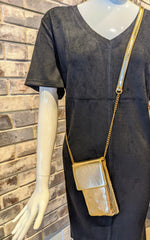 Load image into Gallery viewer, Gold Crossbody Handbag
