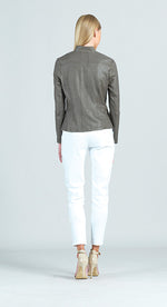 Load image into Gallery viewer, Liquid Leather Jacket Olive
