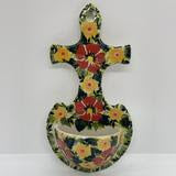 Holy Water Font Yellow Floral