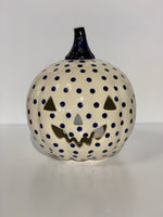 Load image into Gallery viewer, Polish Pottery Pumpkin Polka Dots
