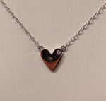 Load image into Gallery viewer, Petite Heart Necklace with Diamond Chip
