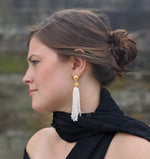 Load image into Gallery viewer, Genuine Pearl Tassel Earrings
