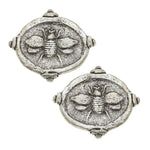 Load image into Gallery viewer, Bee Intaglio Earrings
