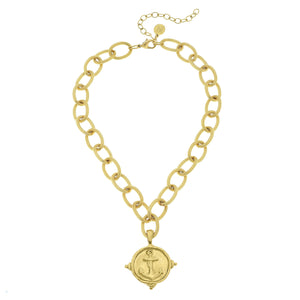 Gold Anchor Necklace