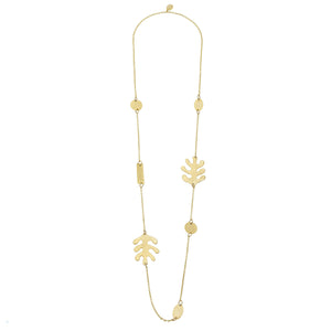 Gold Matisse Leaf Necklace