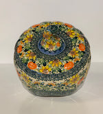Load image into Gallery viewer, Large Polish Pottery Pumpkin Galia Sunflowers
